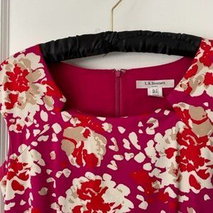 LK Bennett Floral Print Midi Length Dress